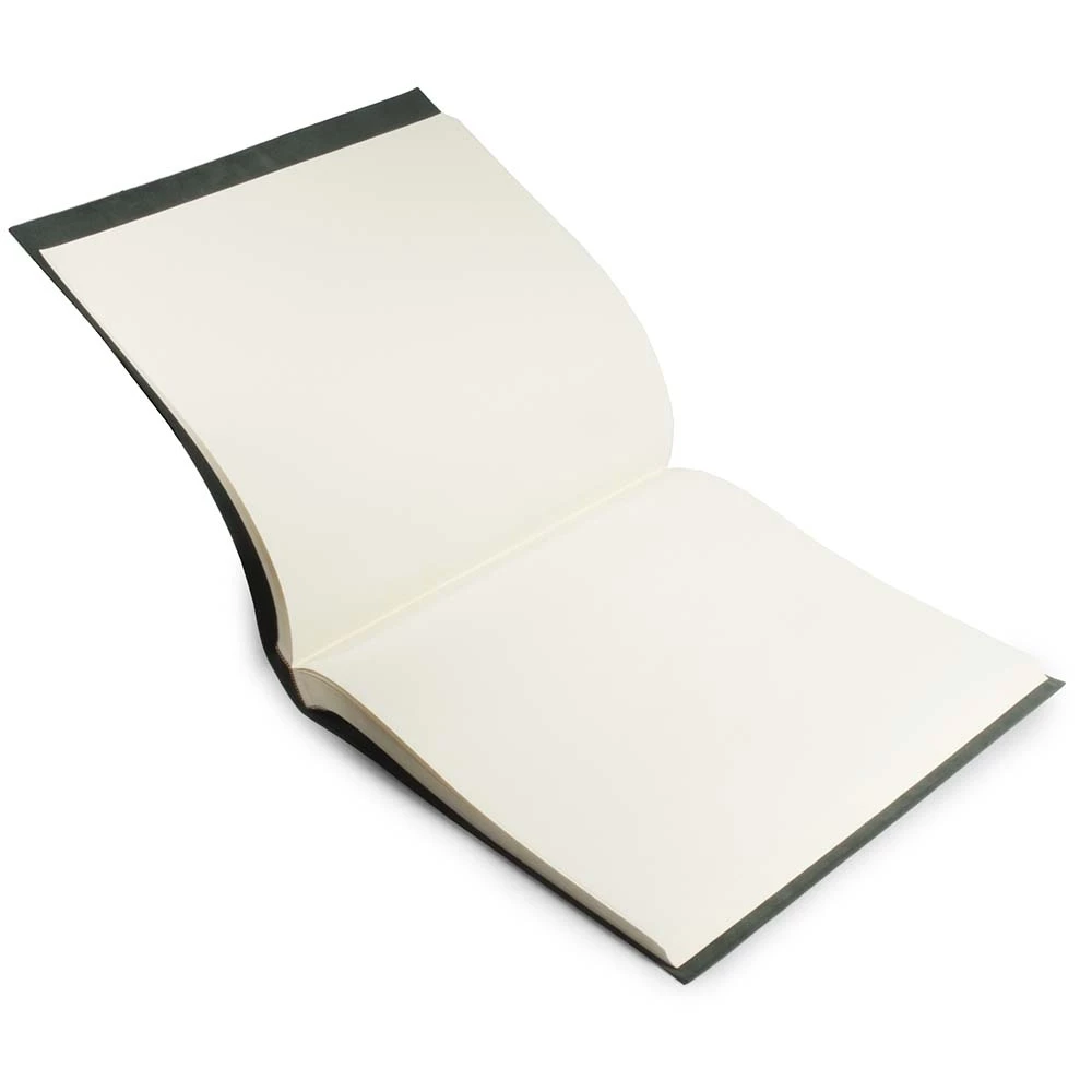 Fotoalbum 50 Blatt Leder Schwarz