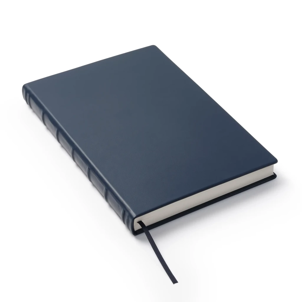 Gästebuch A4 Leder Dunkelblau
