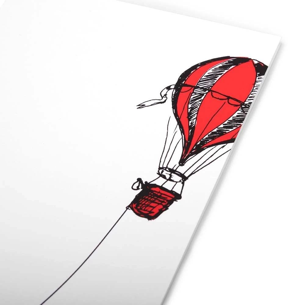Weihnachtskarte Fesselballon Little Santa