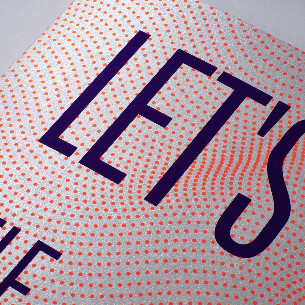 Grußkarte "Let's celebrate" Dots