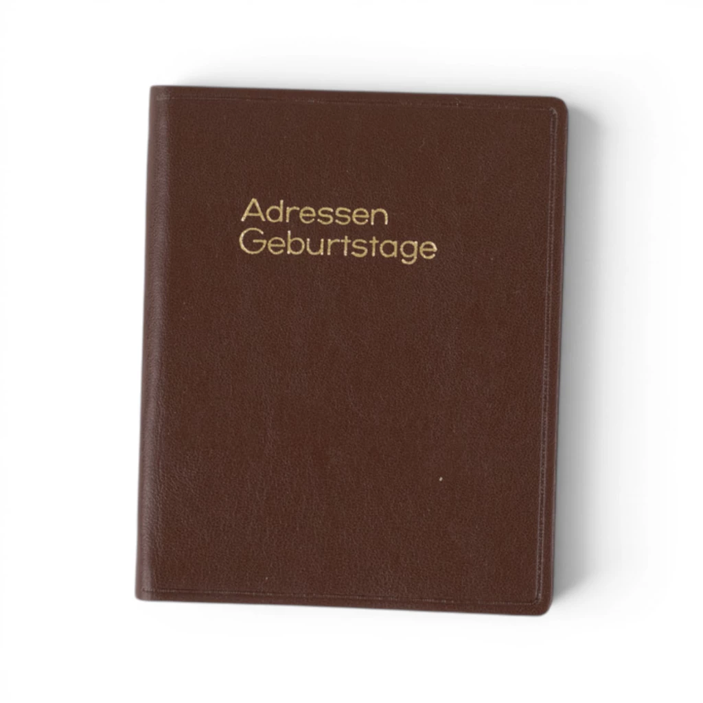 Adressbuch Ausgabe No. 20 mit Geburtstagen Kunstleder TeBeskin