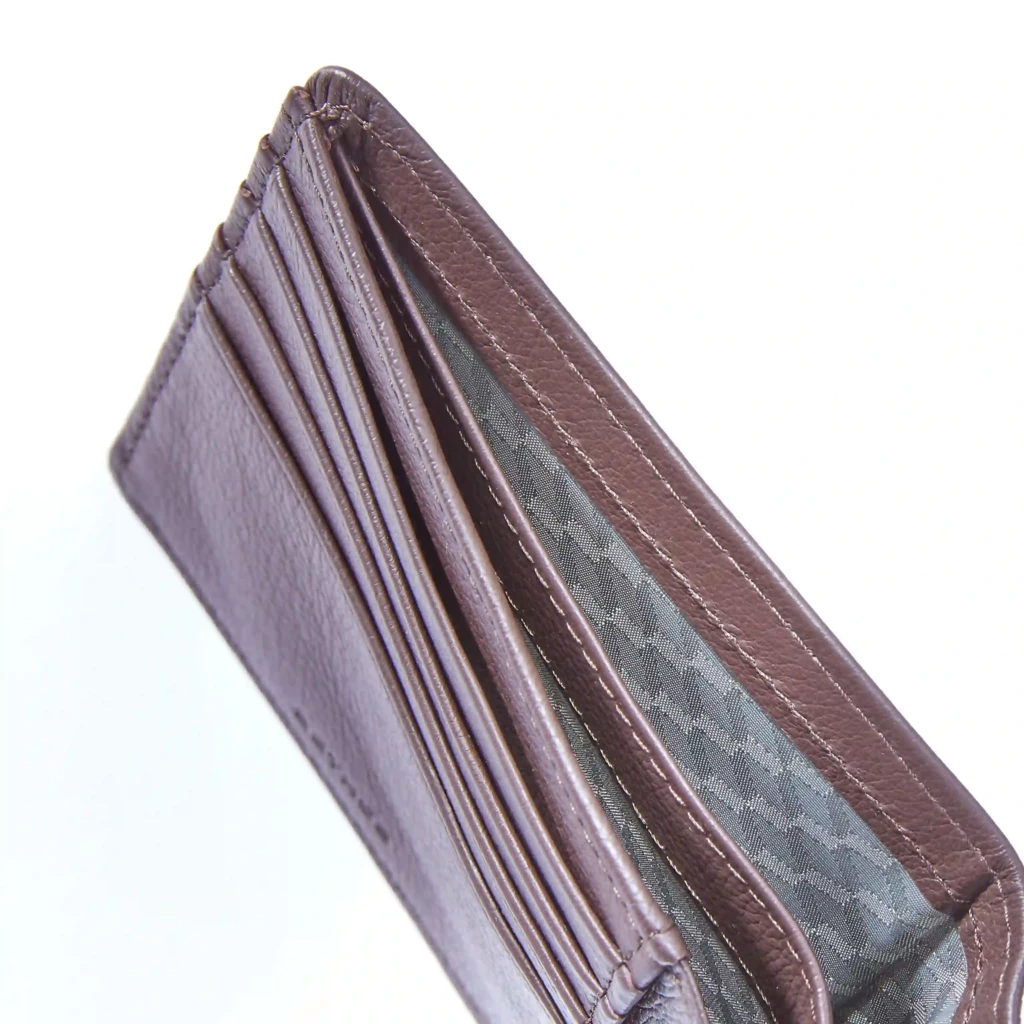 Portemonnaie für Karten Leder Braun