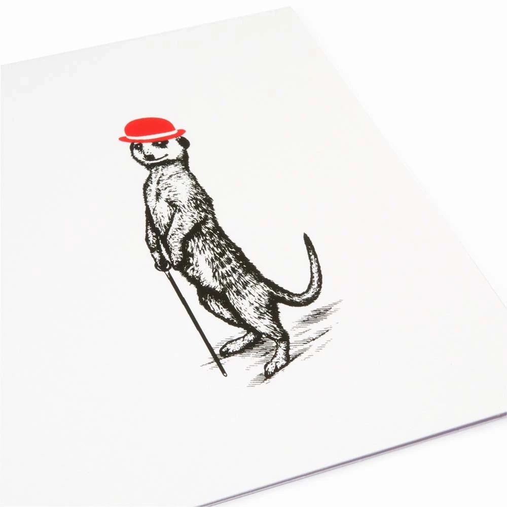 Weihnachtskarte Erdmännchen