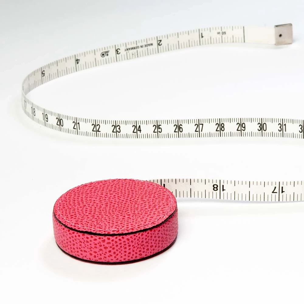 Maßband 150 cm Leder Pink