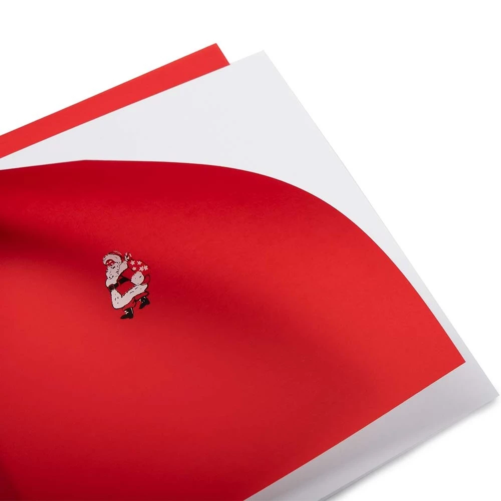 Weihnachtskarte Little Santa – Rot