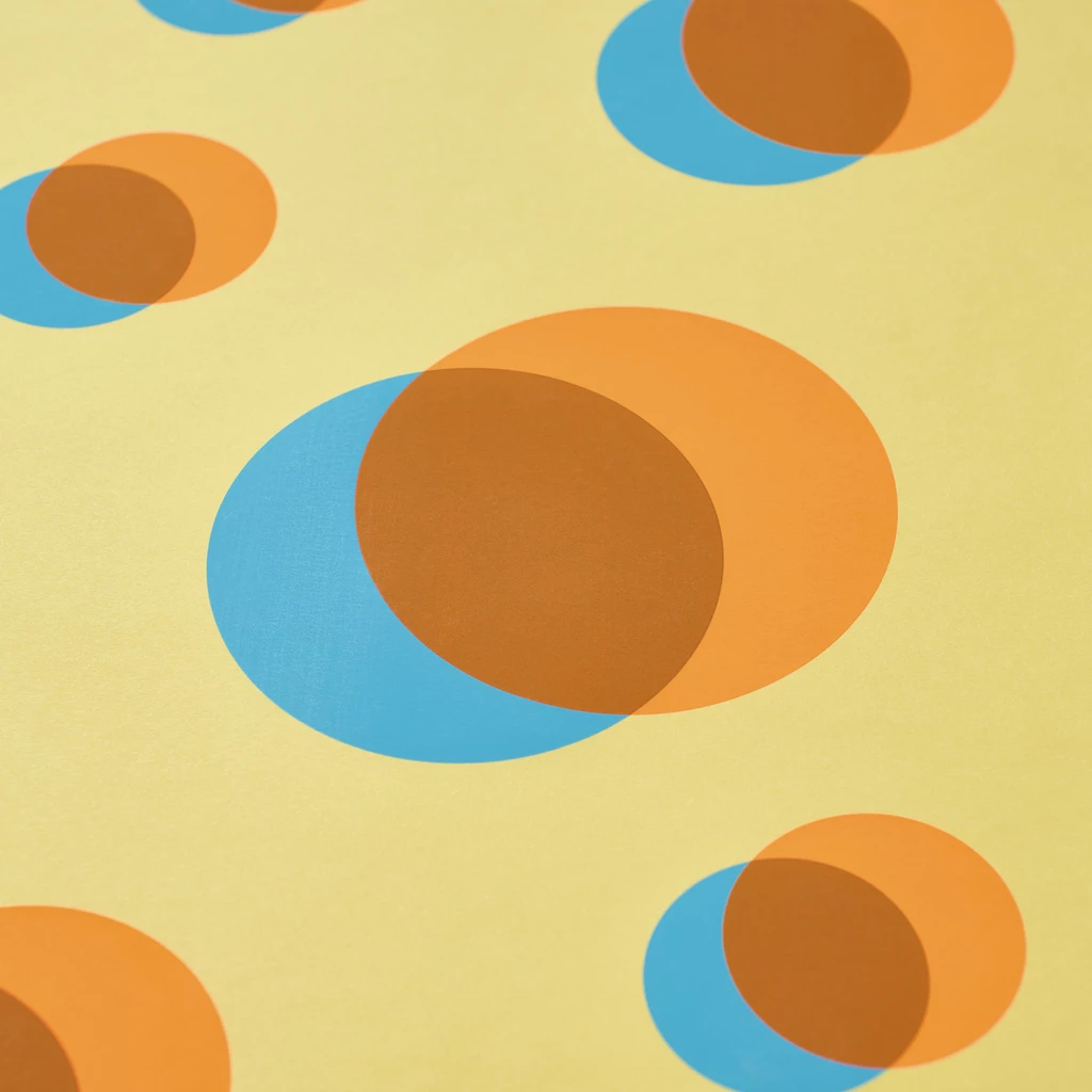 Geschenkpapier Eclipse 3er-Set Orange/Blau/Beige