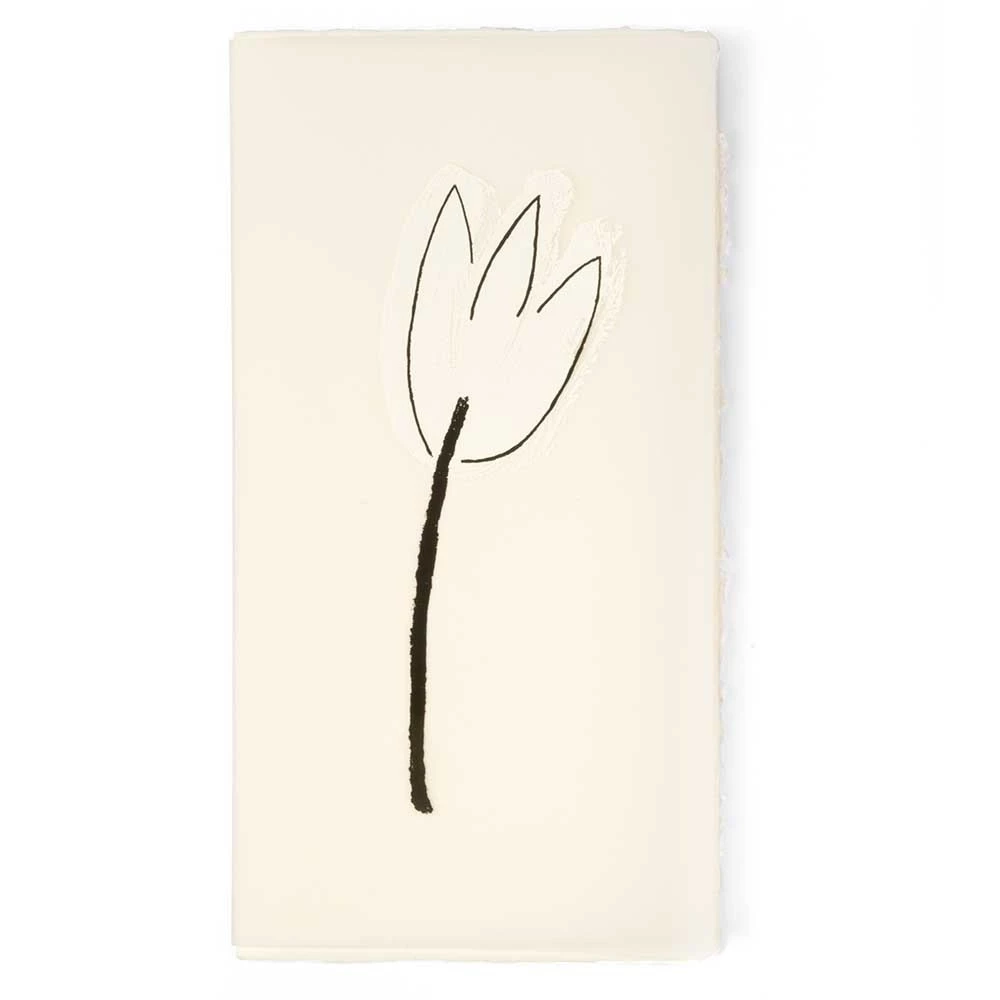 Grußkarte Tulpe Büttenpapier