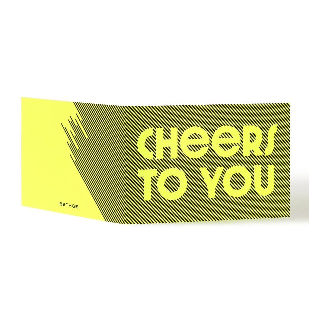 Grußkarte "Cheers to you" Glow