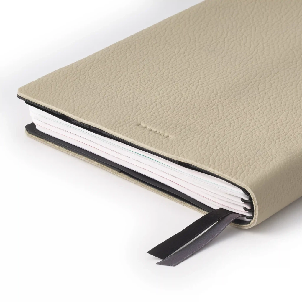 Whitebook ML Lederhülle Calf Soft Crème