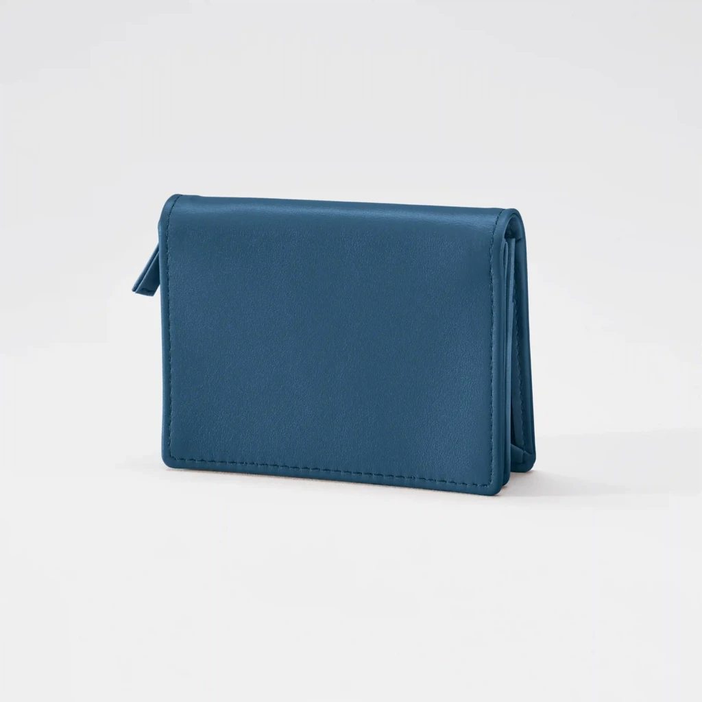 financier_small_wallet_8 Leder Portemonnaie Klein Senfgelb