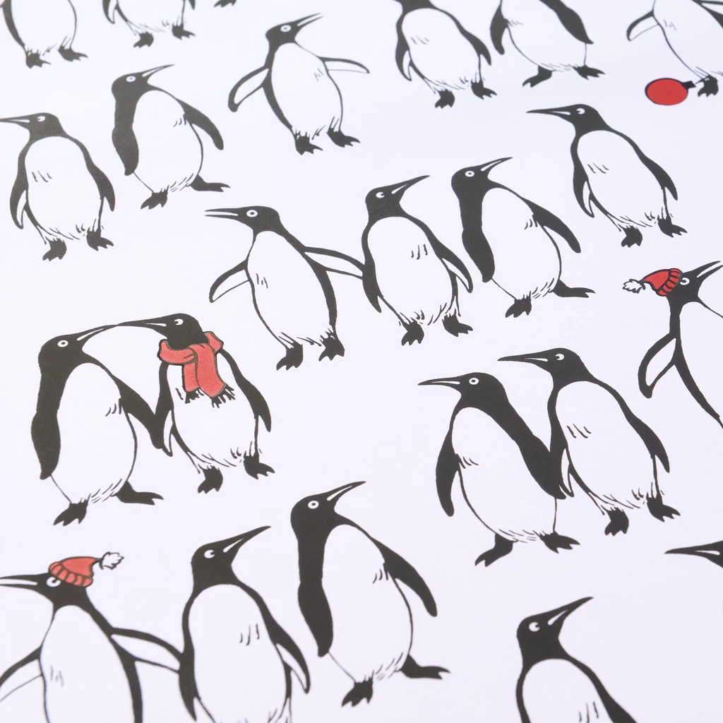 Geschenkpapier XMAS Pinguine 3er-Set