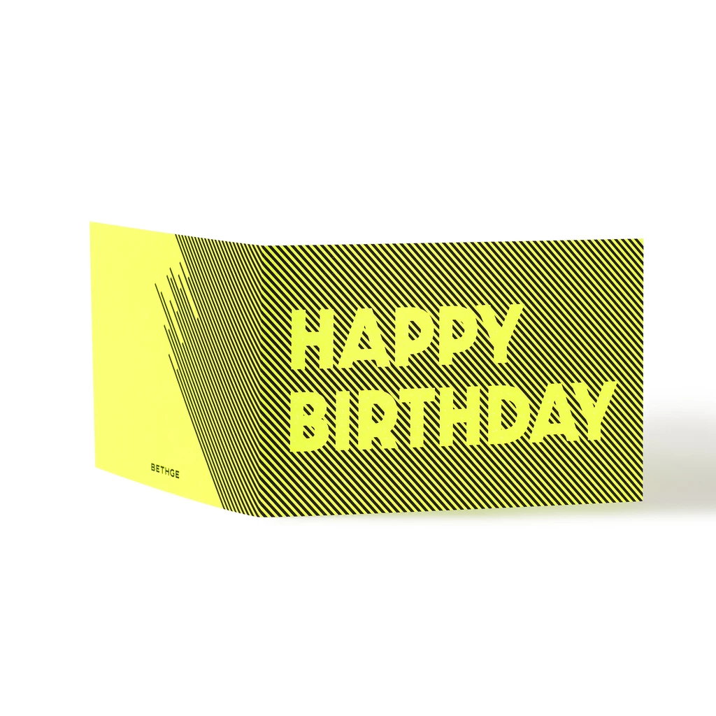 Grußkarte "Happy Birthday" Glow
