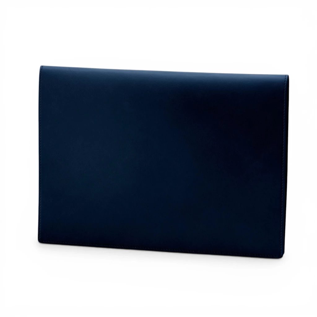 Treuleben Dokumentenmappe Envelope Leder Mitternachtsblau