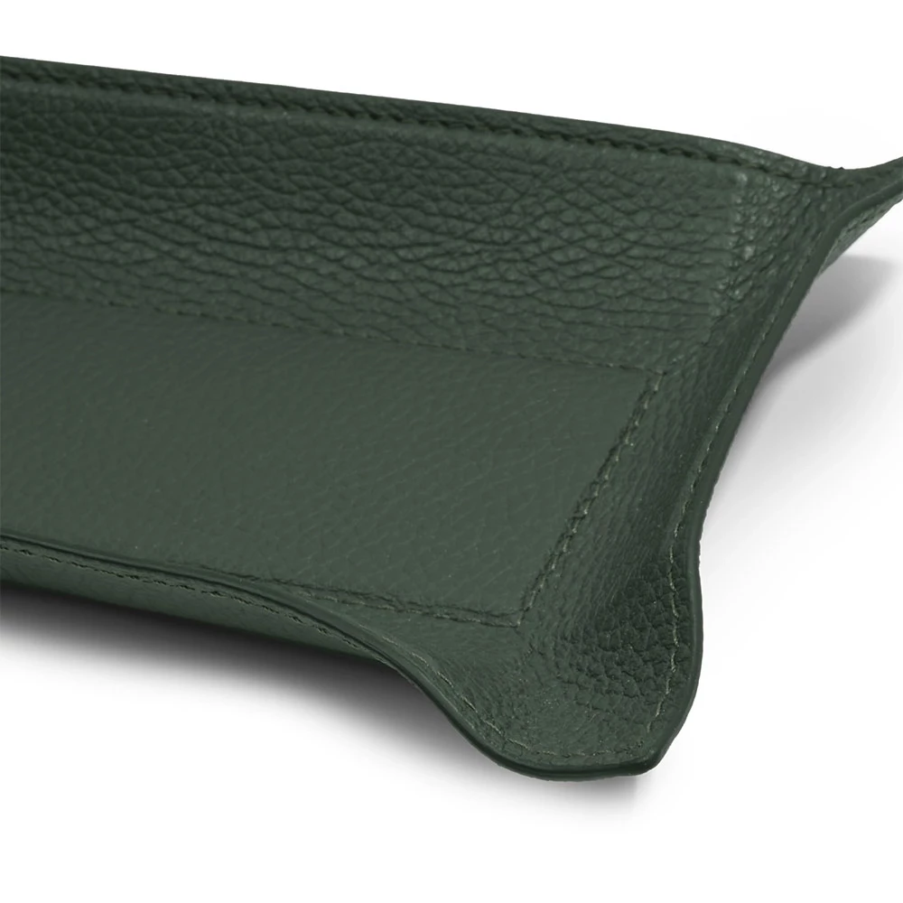 Taschenleerer Hirsch Rechteckig Leder Dunkelgrün