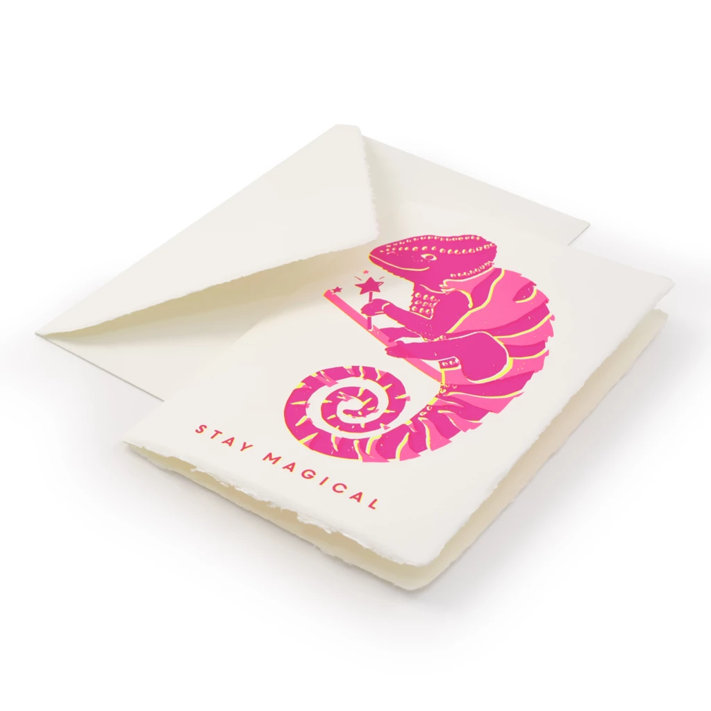 Grußkarte Stay Magical Bütten