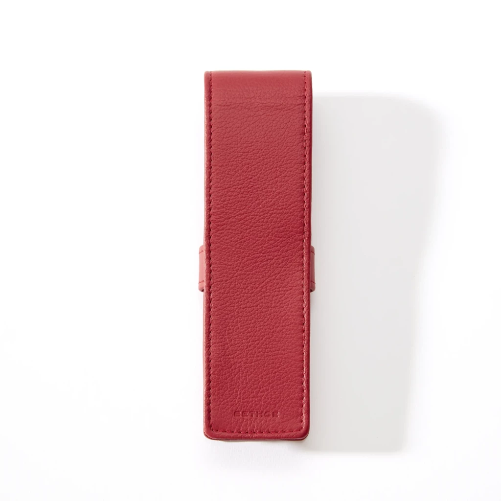 Stifteetui 2er Kollektion 1977 Leder Rot