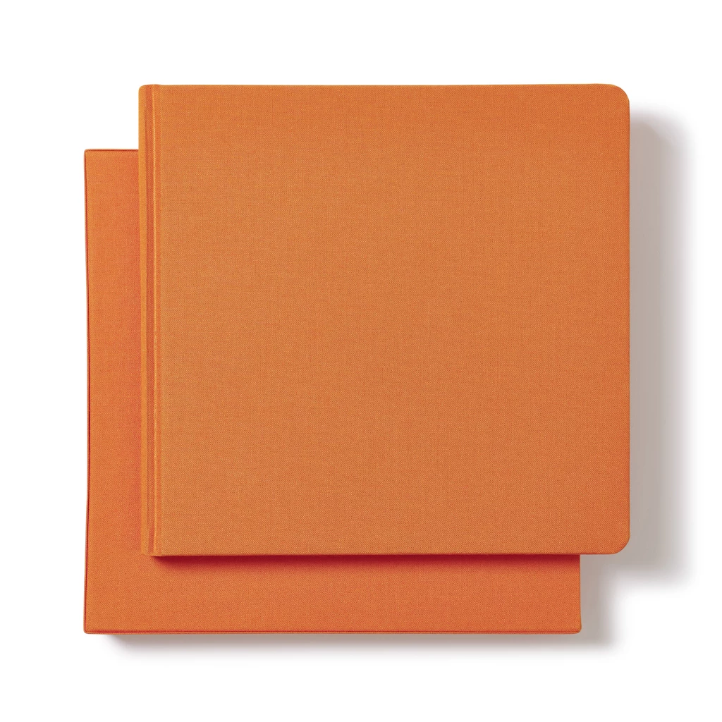 Gästebuch 180 Seiten Orange Leinen