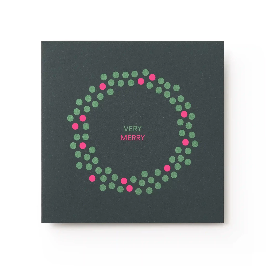 Weihnachtskarte VERY MERRY