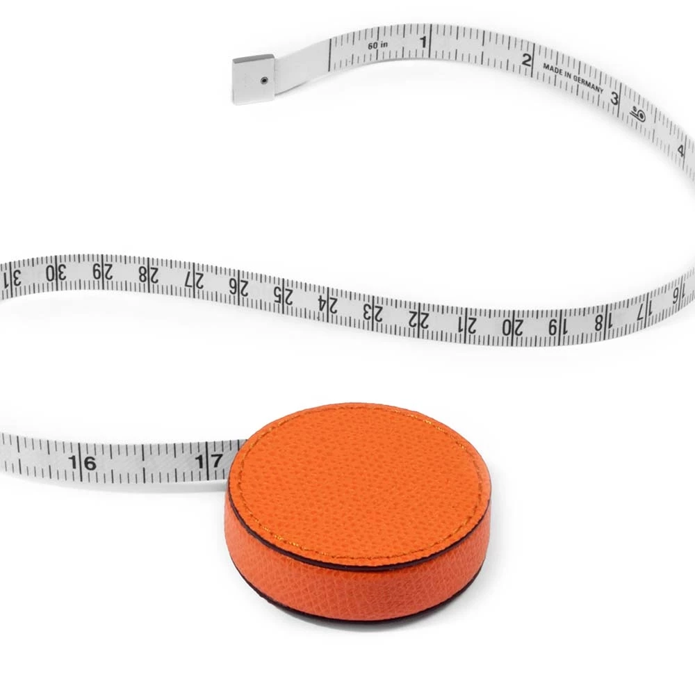 Maßband 150 cm Leder Orange