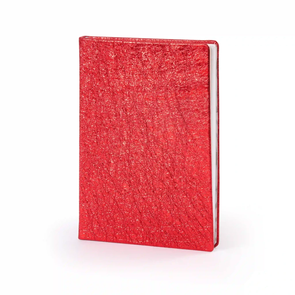 Notizbuch A5 Gepunktet Leder Rosso