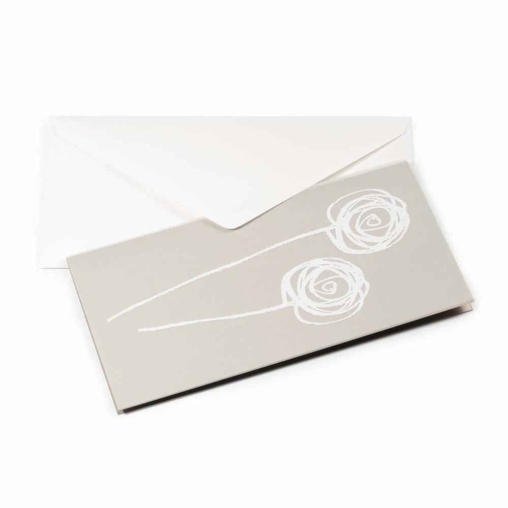 grusskarte_fairy_flower_weissplatin_3 Grußkarte Fairy Flower Weiß/Platin