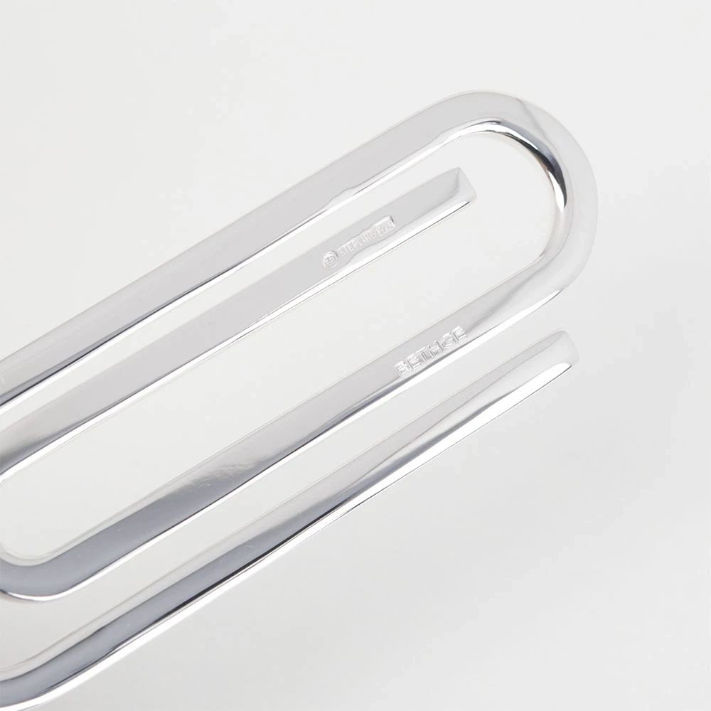 Geldklammer mit Büroklammer-Design, 925 Sterlingsilber