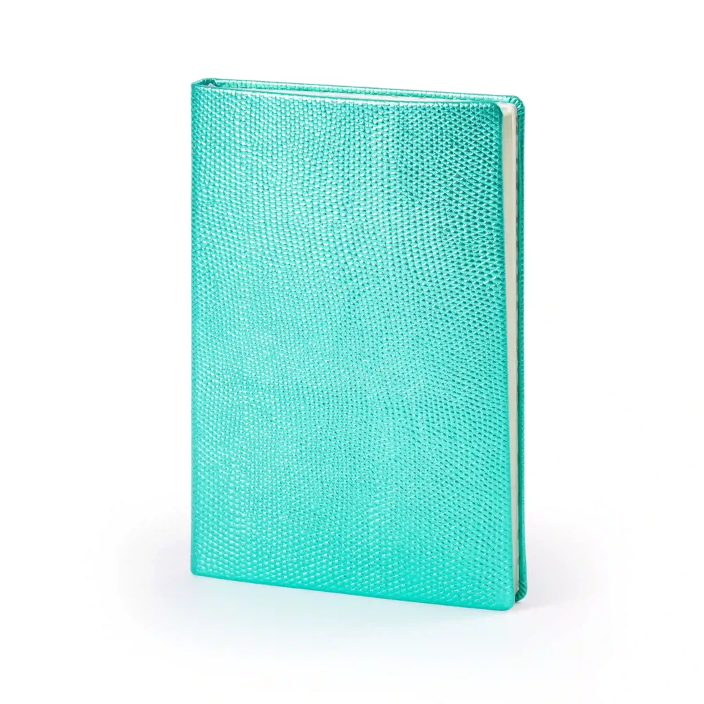 Notizbuch A5 Blanko Leder Mint