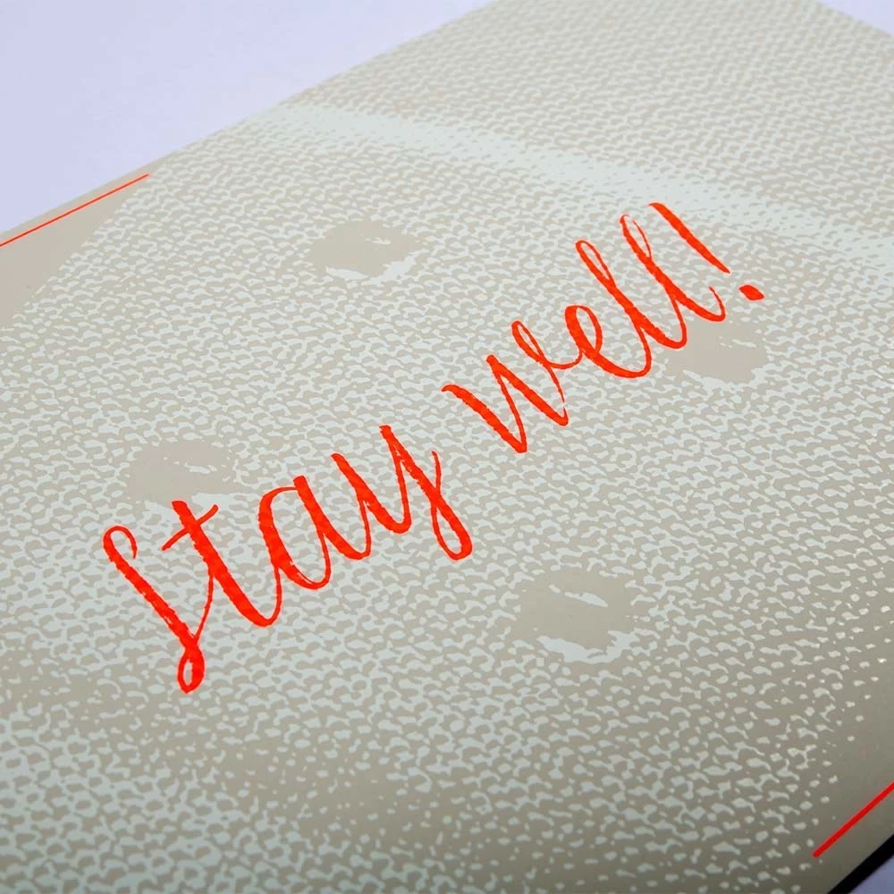 Grußkarte "Stay well!" Pure Sand