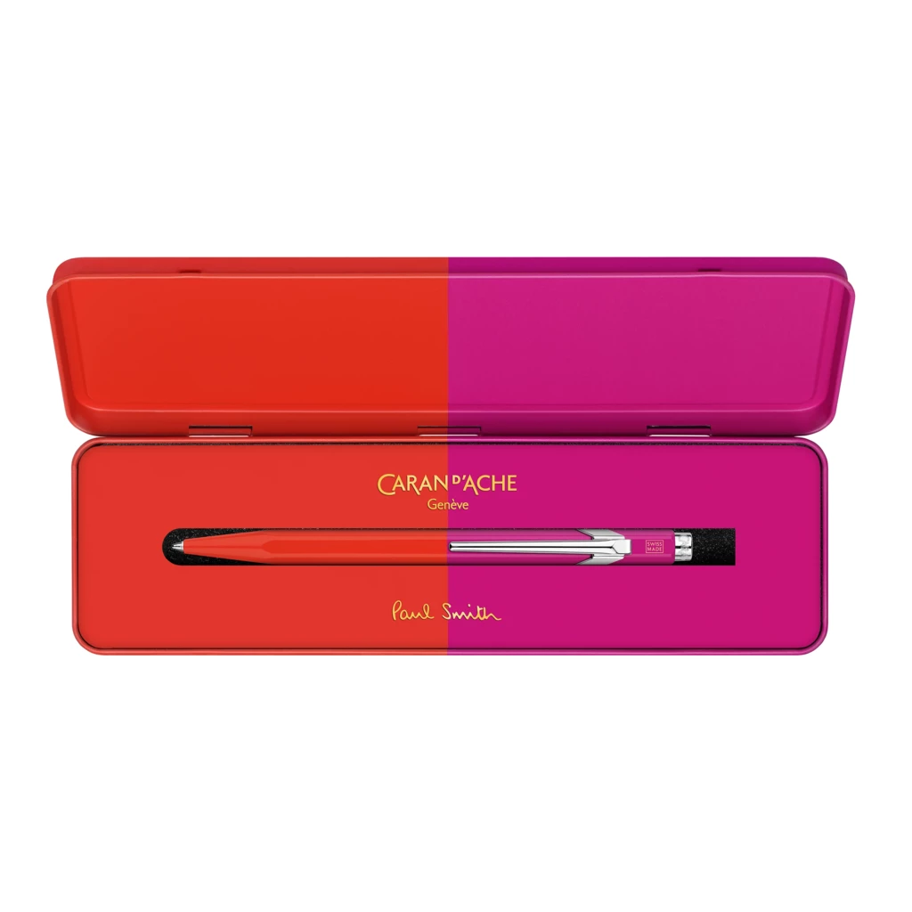 Caran d'Ache Kugelschreiber 849 Paul Smith Warmred/Melrose