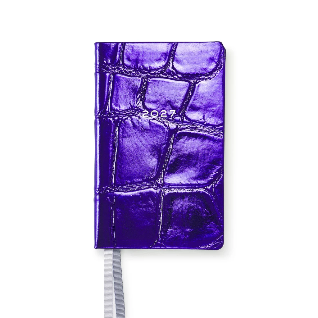 Wochenkalender 8-Days-a-Week 2027 1 Woche 2 Seiten Violet