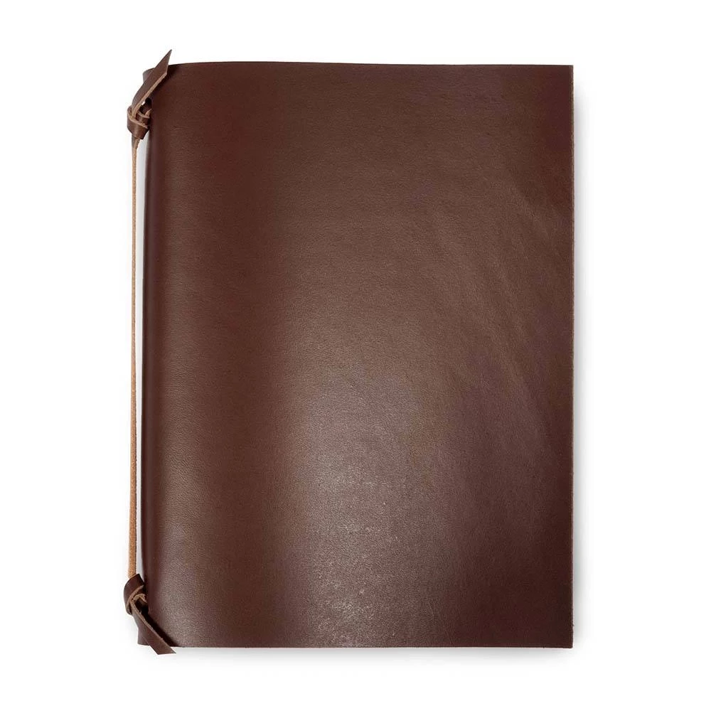 Ringbuch A5 4 Ringe Leder Dunkelbraun