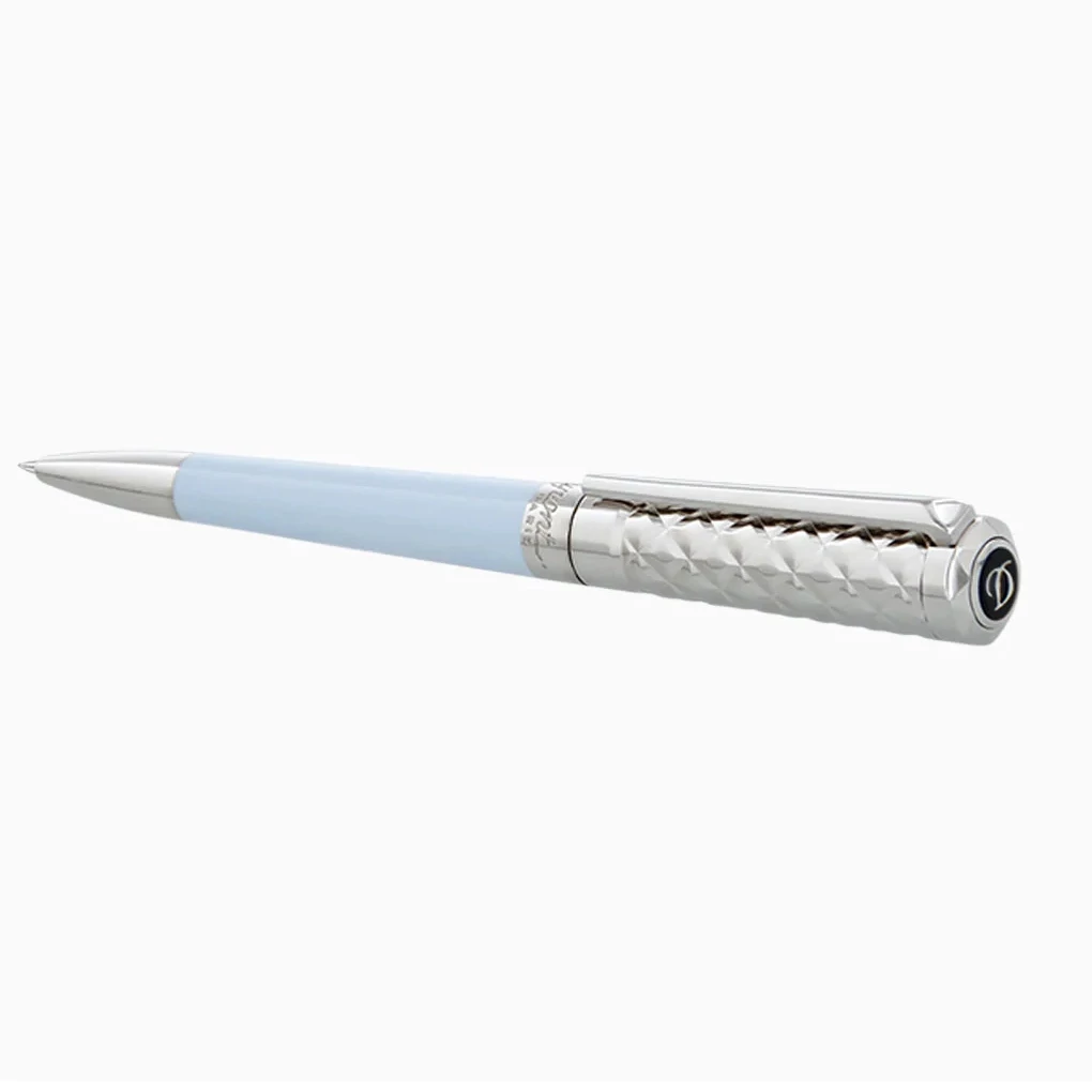 S.T. Dupont Kugelschreiber Liberté hellblau Palladium