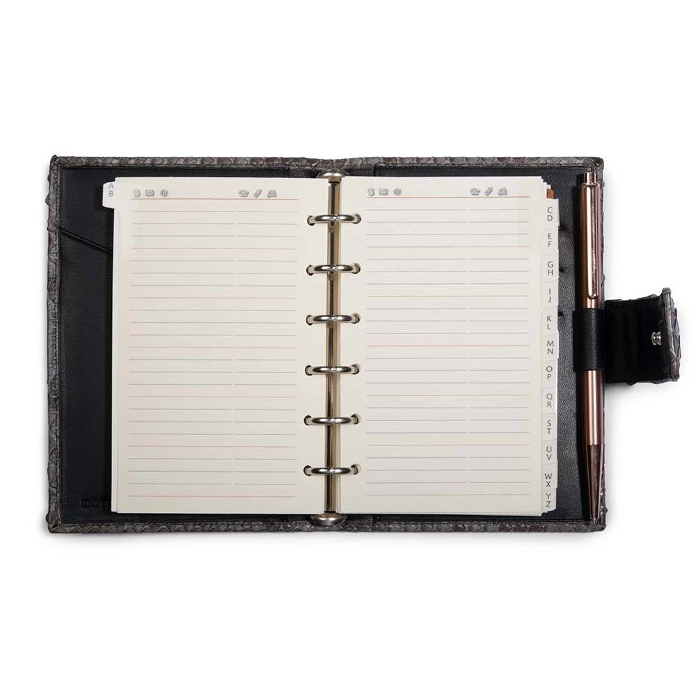 Terminplaner Python Leder Grau