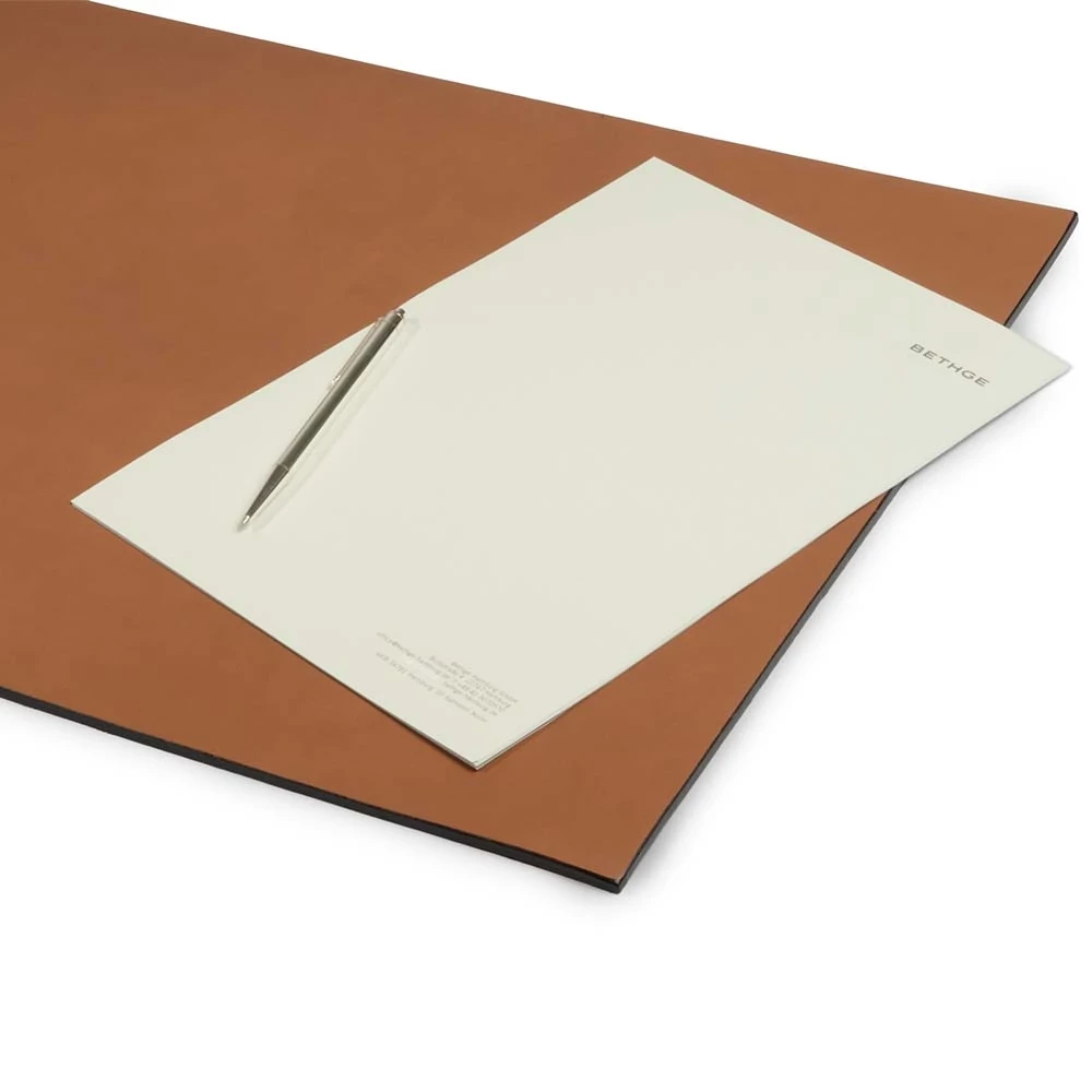 Schreibtischunterlage Leder Sand