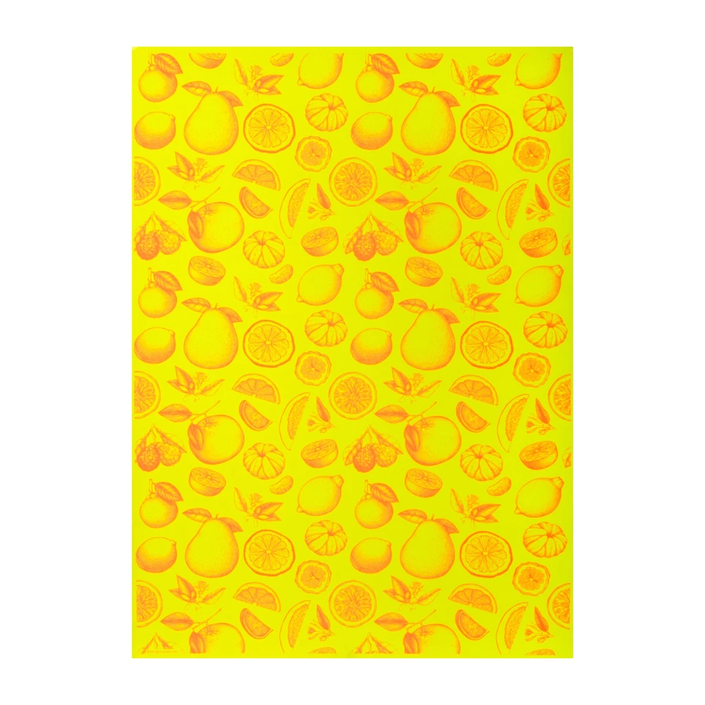 Geschenkpapier Zitrus 3er-Set Gelb