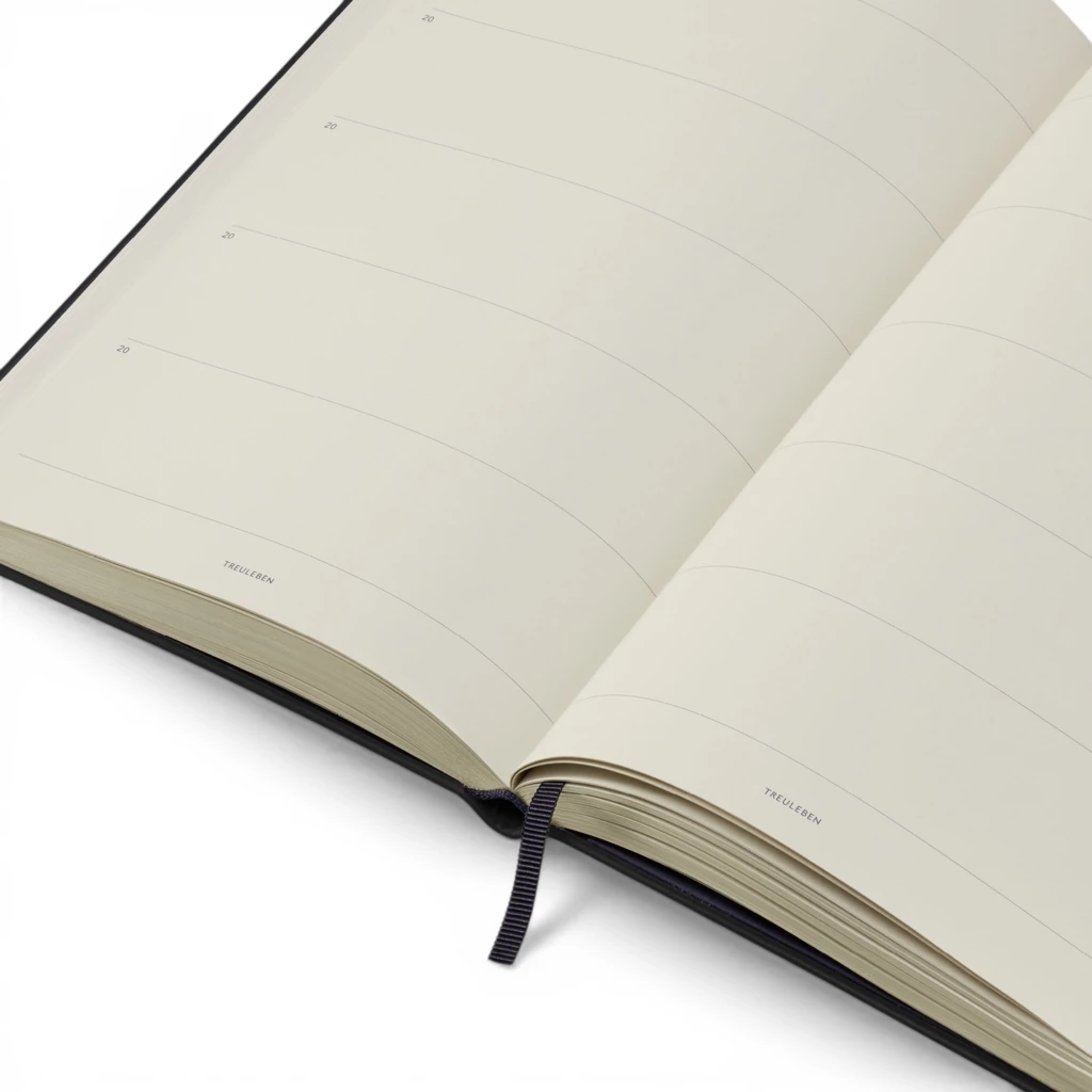 Treuleben 5-Jahres-Tagebuch M Leder Schwarz