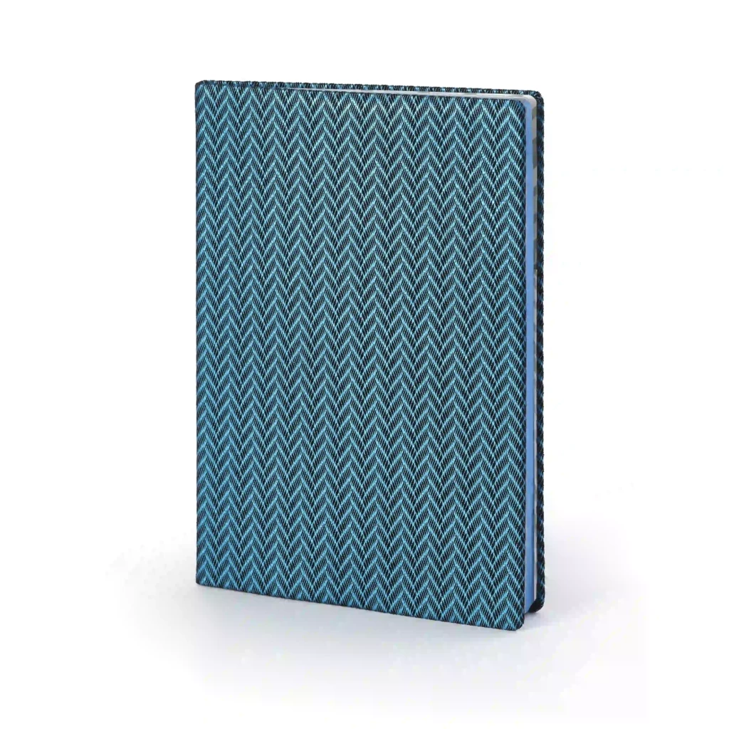 Notizbuch A5 Liniert Leder Jeansblau