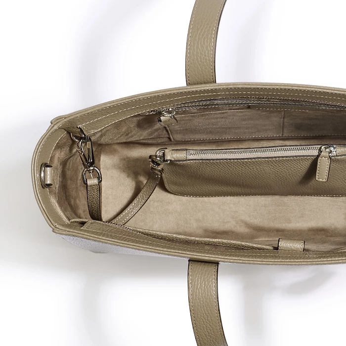 Business Shopper Leder Taupe