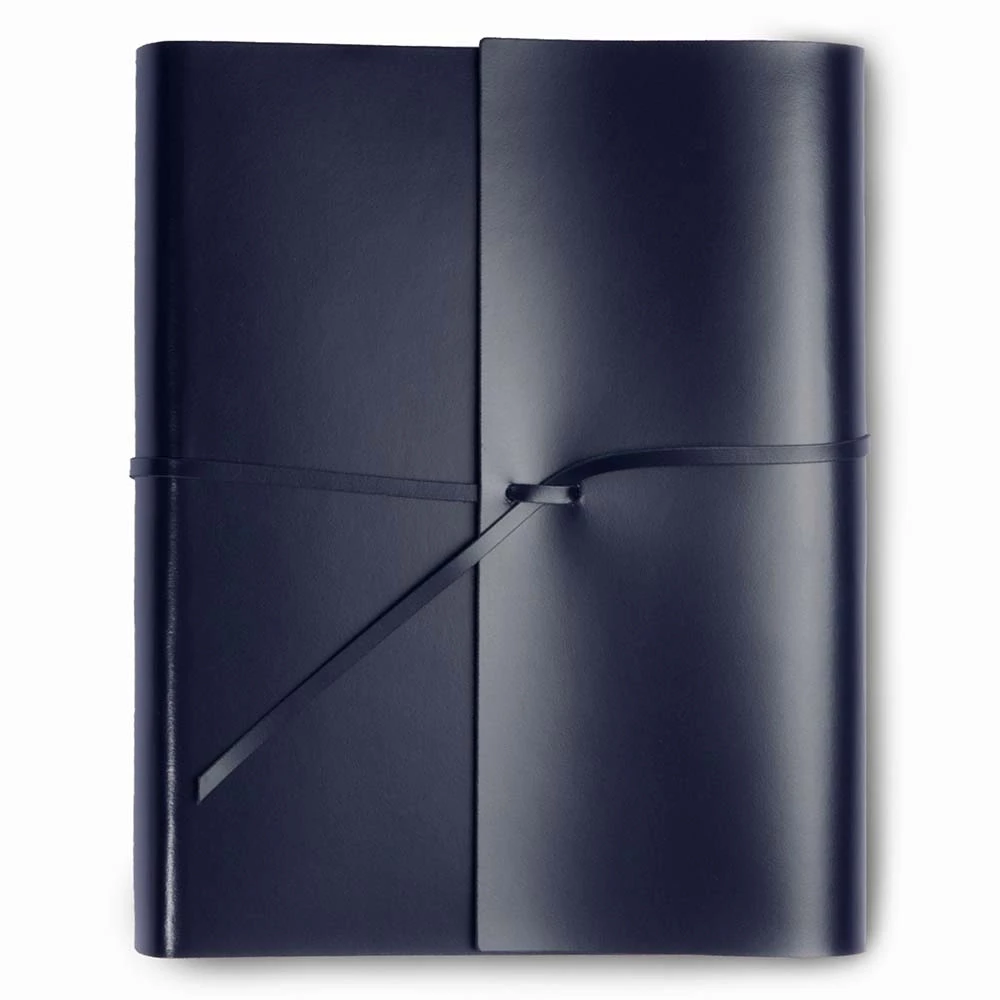 Leder Fotoalbum mit Band 50 Blatt