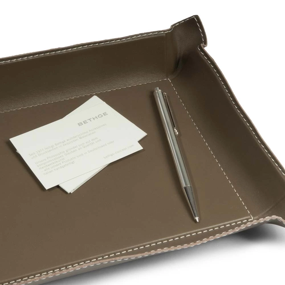 Taschenleerer rechteckig Leder Clay