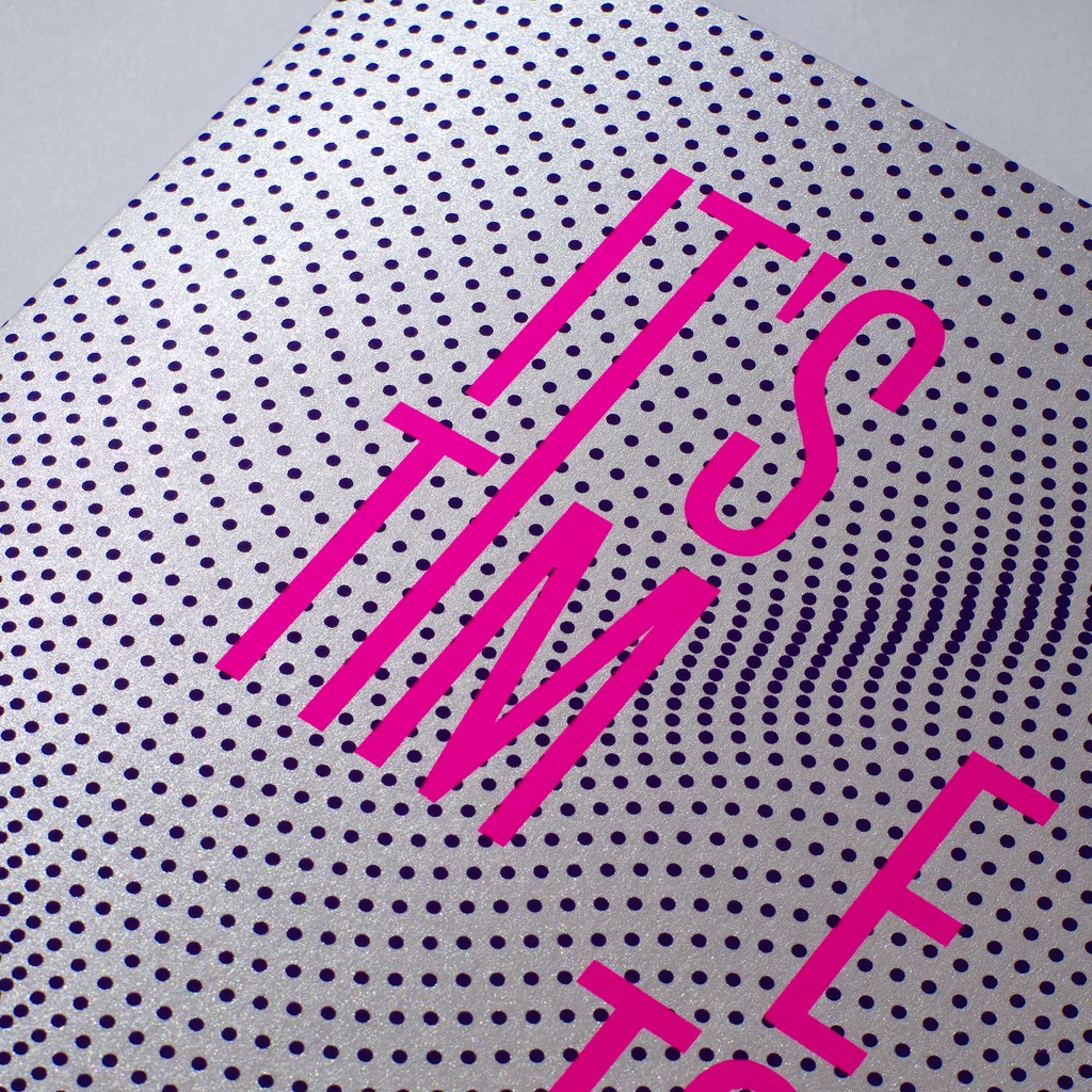 Grußkarte "It's time to party" Dots
