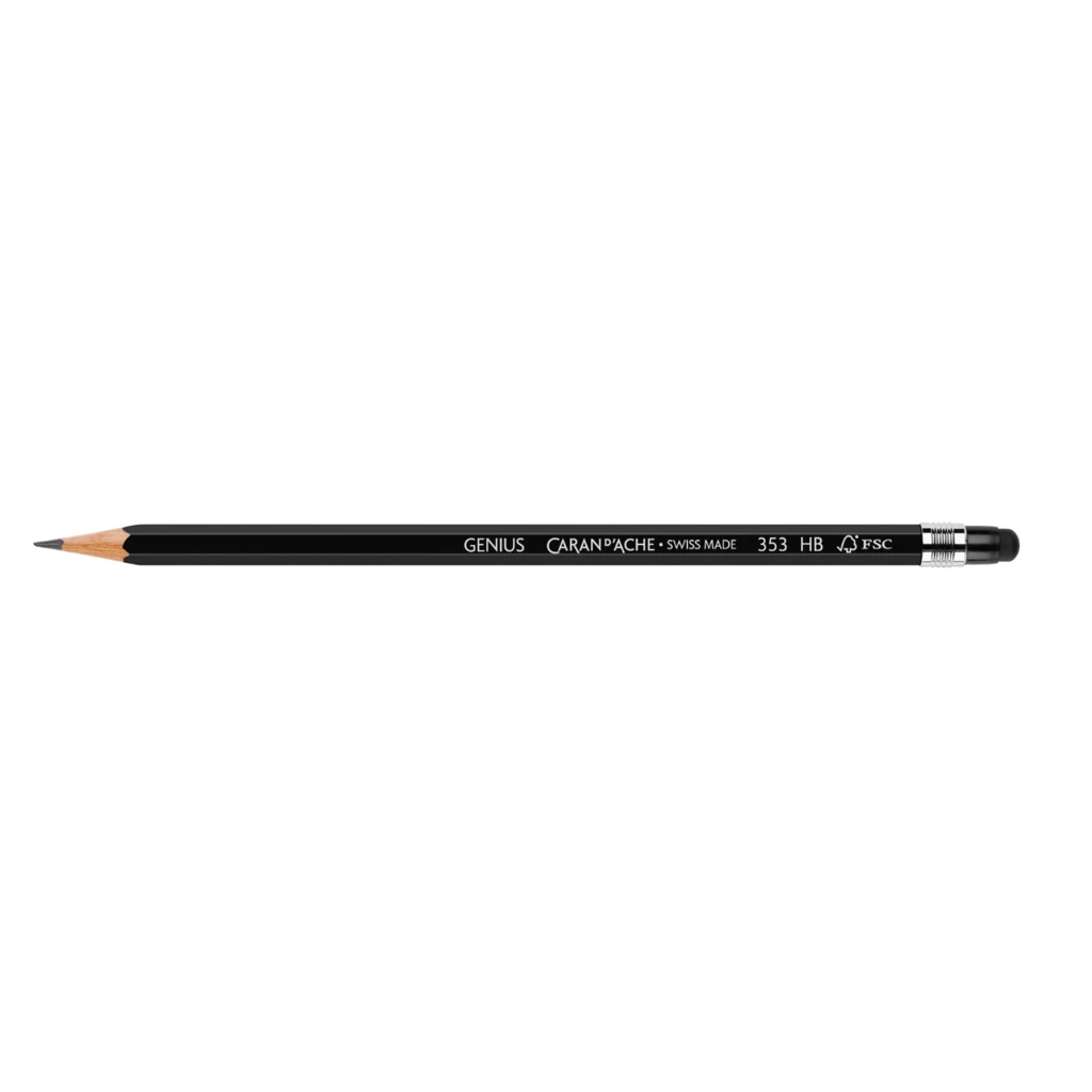 Caran d'Ache Bleistift Genius Touch-Aufsatz HB schwarz