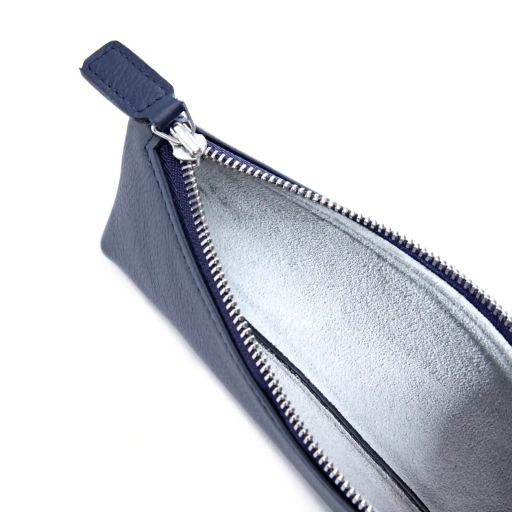 Federmappe Leder Blau