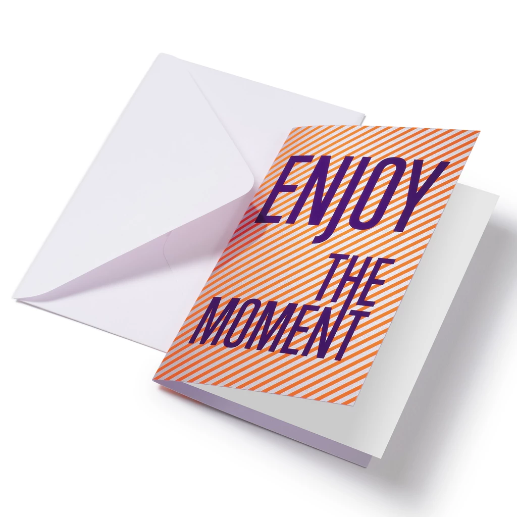 Grußkarte "Enjoy the moment" Lines 