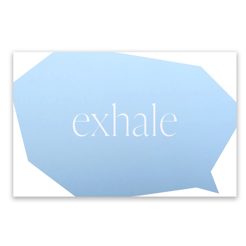 Grußkarte exhale Klappkarte