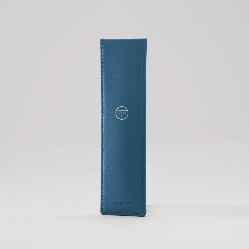 Treuleben Stifteetui Leder Blau