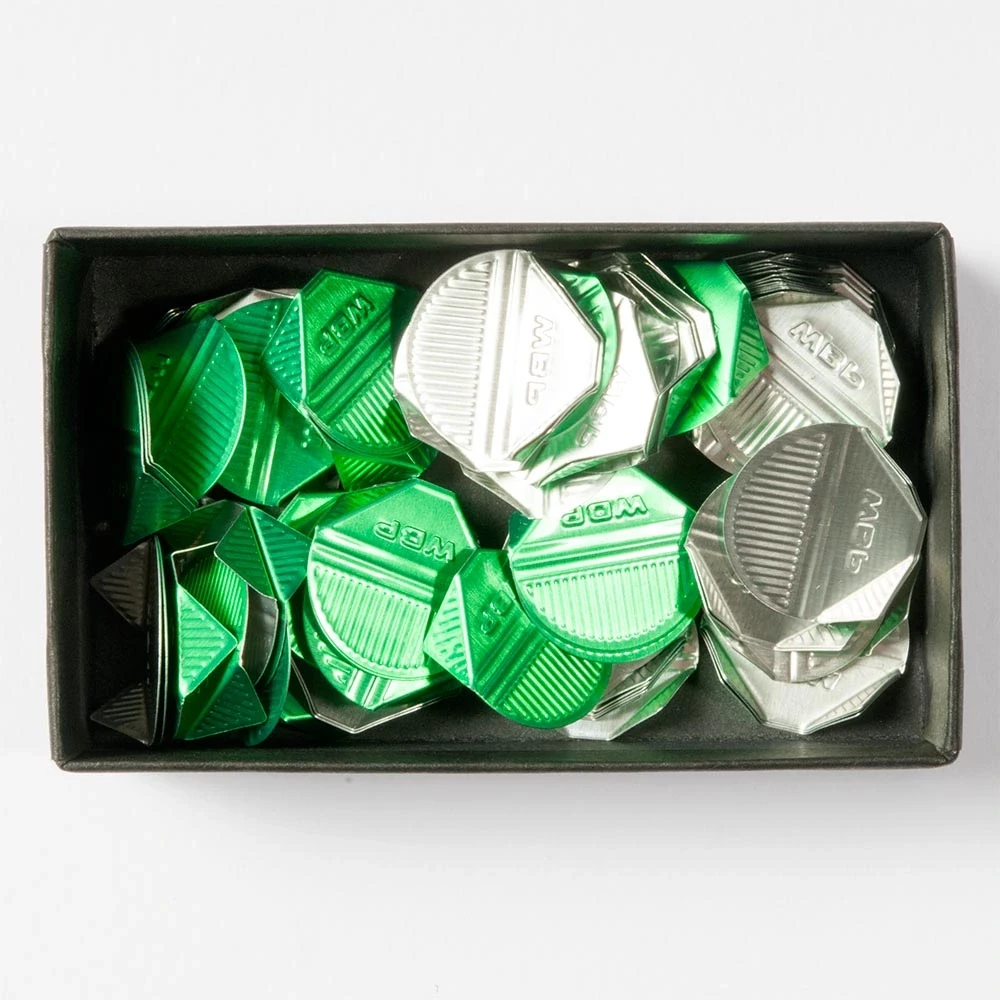 Dokumentenecken Grün – 100 Stück