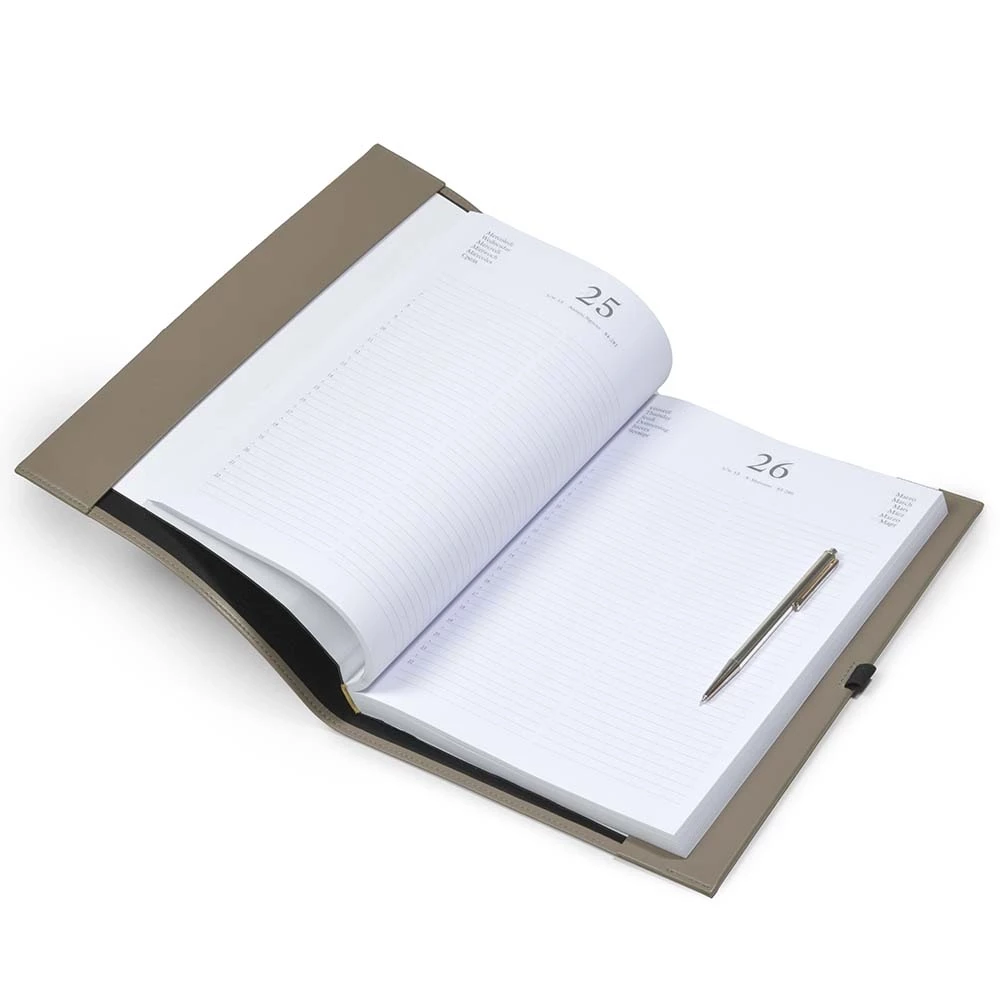 Buchhülle A4 für Leuchtturm1917 Leder Taupe