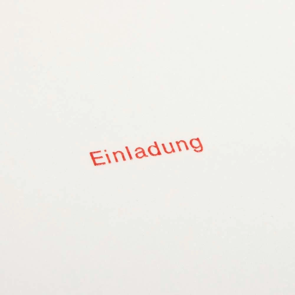 Grußkarte Einladung Typografie