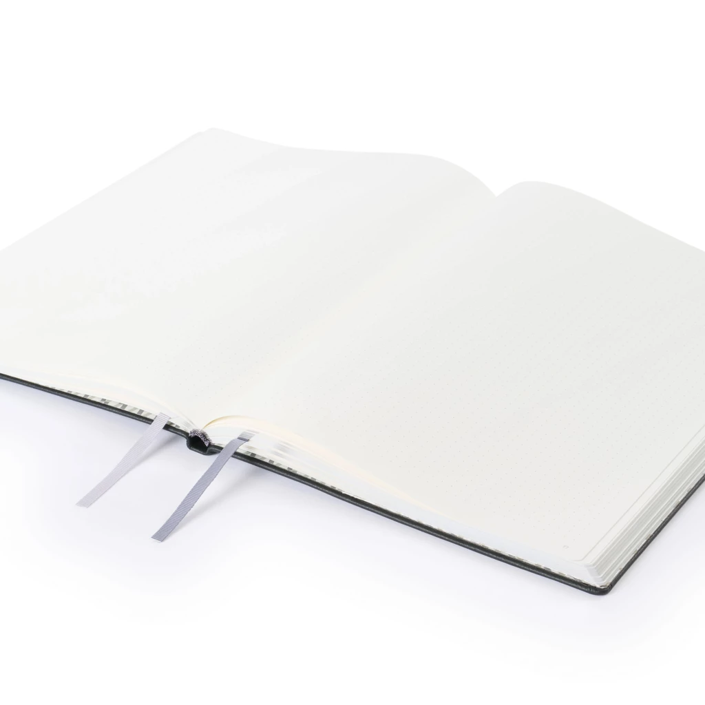 Notizbuch A4 Dotted Leder Blau